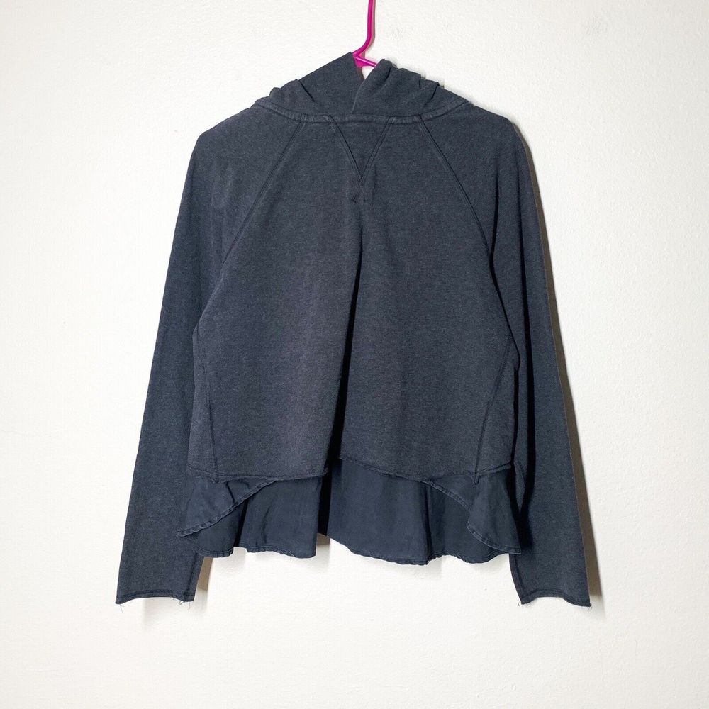 Lululemon Pull Me Over Hoodie 8 Heathered Black / Black Sweater